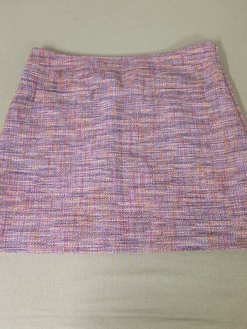 LOFT Pink Tweed Mini Skirt Size 10